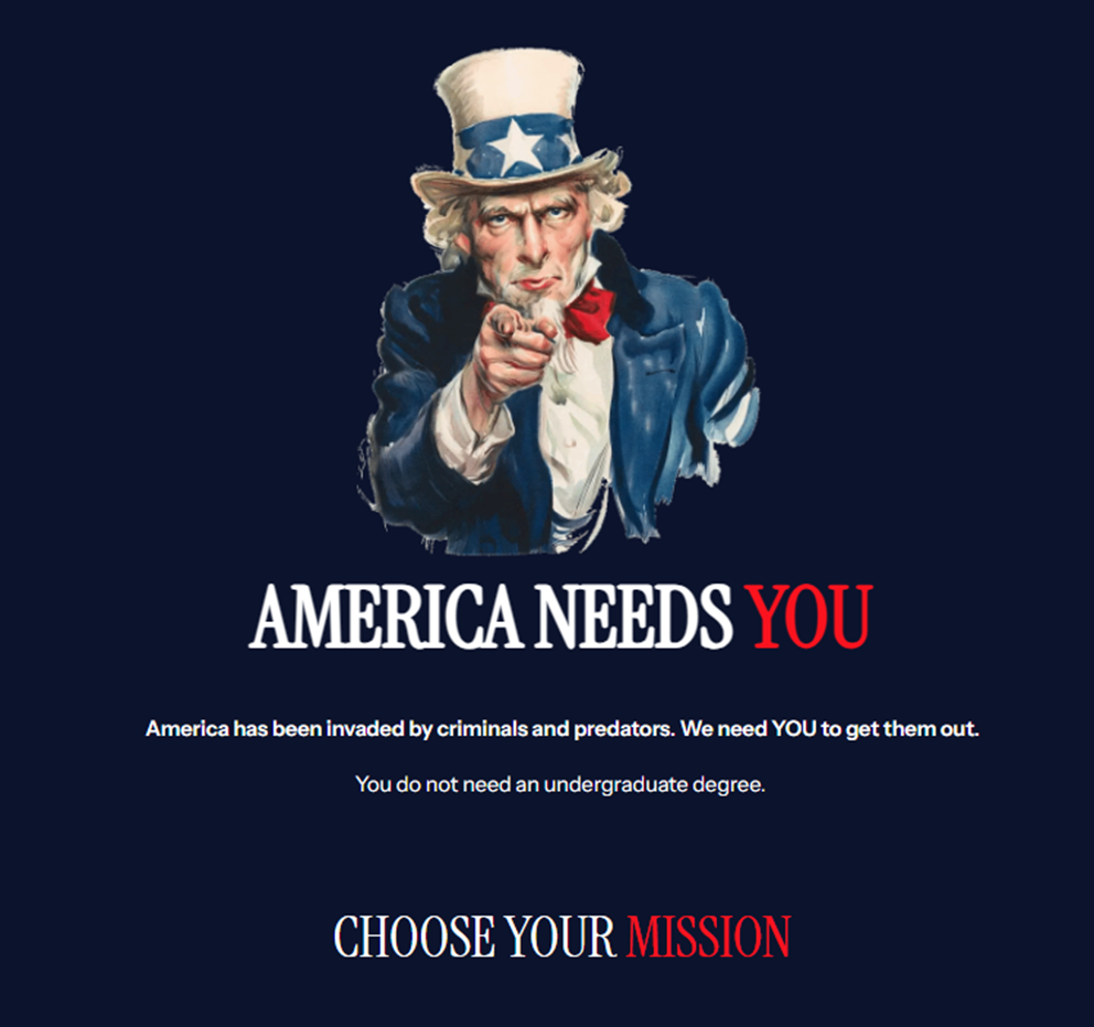 Drawing of Uncle Sam, pointing finger and saying "America needs you." 